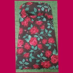 Forever21 Floral Strapless Dress